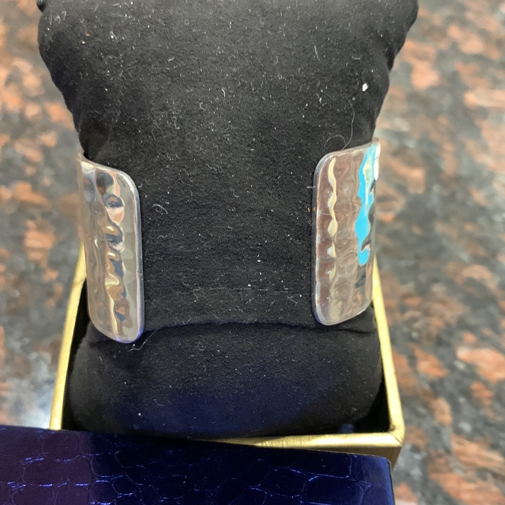 Rustic Cuff Silver/Gold Bracelet - image 3